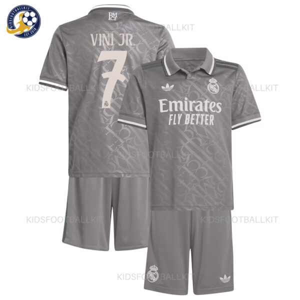 Real Madrid Third Kids Kit 2024/25 VINI JR. 7