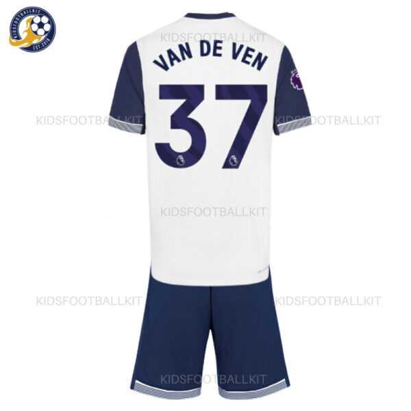 Tottenham VAN DE VEN 37 Home Kids Kit 2024/25