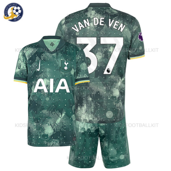 Tottenham VAN DE VEN 37 Third Kids Kit 2024/25