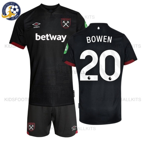 West Ham United BOWEN 20 Away Kids Football Kit 2024/25 Printed (No Socks)