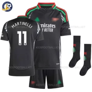 Arsen^_^aI Away Kids Football Kit 2024/25 – MARTINELLI 11 (With Socks) - blur