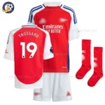 Arsen^_^aI Home Kids Football Kit 2024/25 – TROSSARD 19 (With Socks) - blur