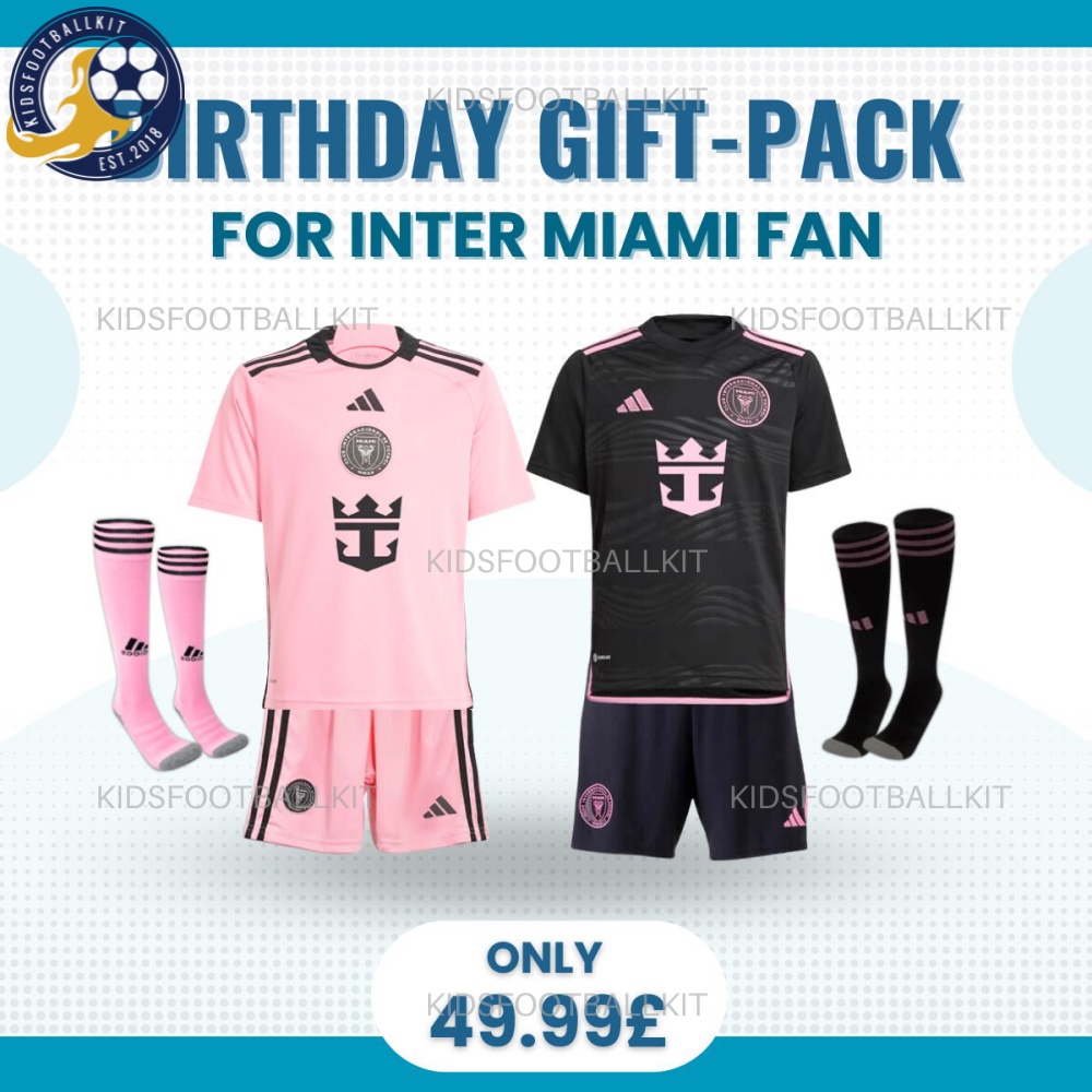 Inter Miami FC Birthday Gift Pack – Home & Away Kits Set for Fans