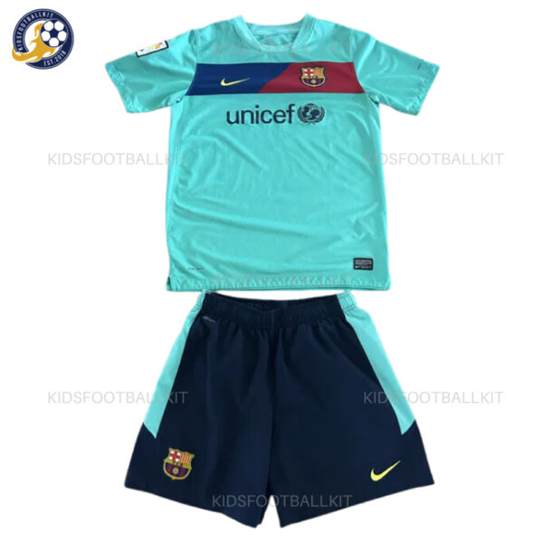 Retro Barcelona Away Kids Kit 2010/11