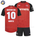 Bayer Leverkusen WIRTZ 10 Home Kids Football Kit 2024/25  (No Socks)