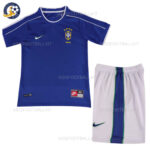 Retro Brazil Away Kids Football Kit 1998 (No Socks)