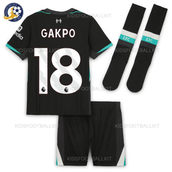 Liverpool GAKPO 18 Away Kids Kit 24/25