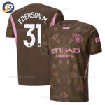 Manchester City EDERSON M. 31 Brown Goalkeeper Men Football Shirt 2024/25