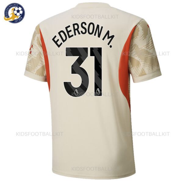 Man City EDERSON White Goalkeeper Men Shirt