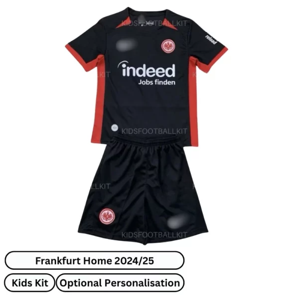 Frankfurt Home Kids Football Kit 2024/25 - Front view