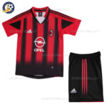 Retro AC Milan Home Kids Football Kit 2004/05  (No Socks)