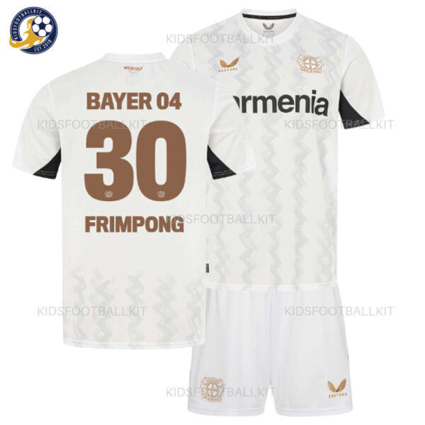 Bayer Leverkusen FRIMPONG 30 Away Kids Kit 24/25