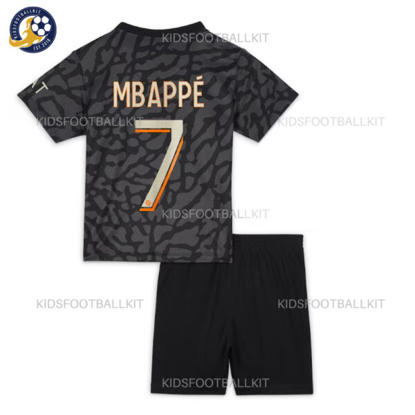 Paris Saint Germain Third Kids Football Kit 2023/24 MBAPPÉ 7