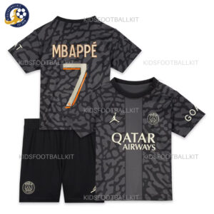 Paris Saint Germain Third Kids Football Kit 2023/24 MBAPPÉ 7