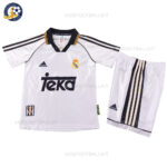 Retro Real Madrid Home Kids Football Kit 1998/00  (No Socks)