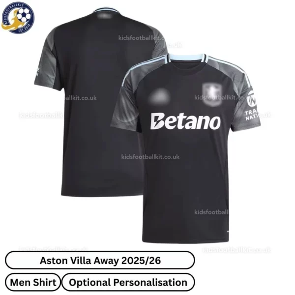 Aston Villa Away Men Football Shirt 2025/26 - Over View - blur