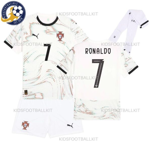 Portugal RONALDO 7 Away Kids Football Kit 2025/26 (With Socks) - OverView