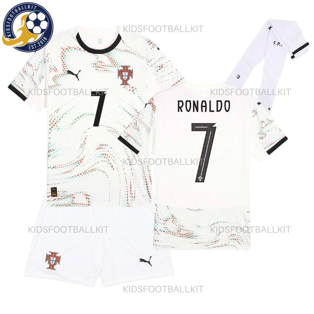 Portugal RONALDO 7 Away Kids Football Kit 2025/26 (With Socks)