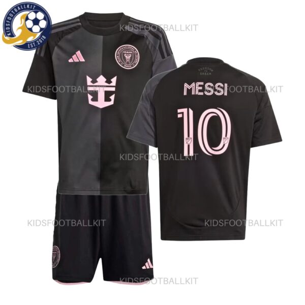 Inter Miami MESSI 10 Away Kids Kit 2025/26 - Front View