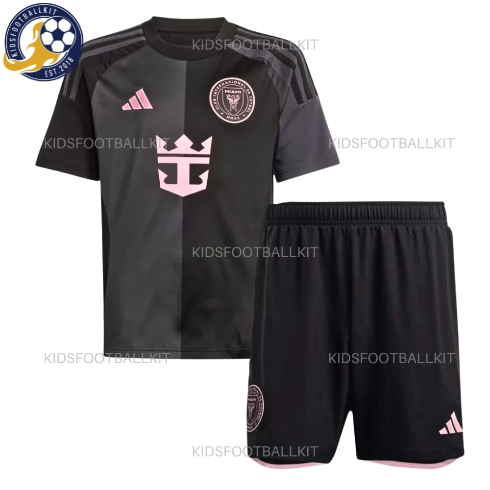 Inter Miami Away Kids Kit 2025/26 - Front View