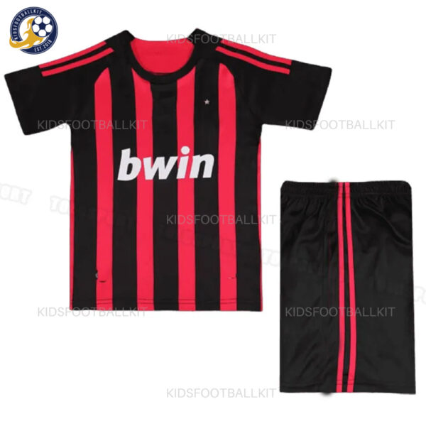 AC Milan Home Kids Football Kit 2008/09