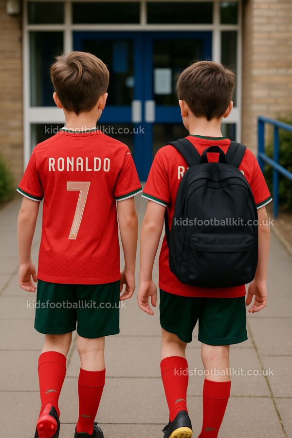 Portugal 25/26 RONALDO 7 Home Kids Football Kit (2)