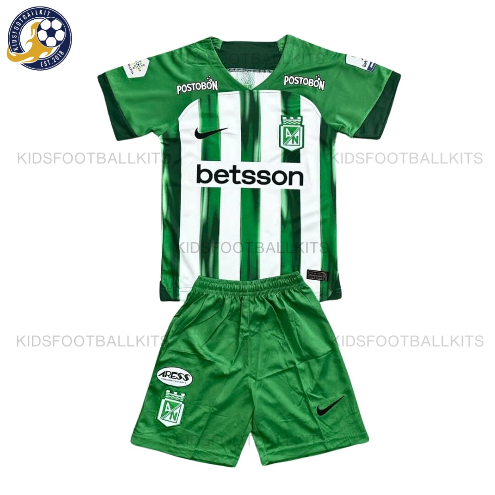 Atlético Nacional Home Kids Football Kit 2024/25