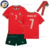Portugal 25/26 RONALDO 7 Home Kids Football Kit - Overview With Socks