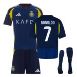 Al Nassr RONALDO 7 Away Football Kit for Men and Kids 2024/25 Printed (With Socks)