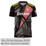 Aston Villa Goalkeeper Men Football Shirt 2024/25 - Black - Front view