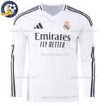 Real Madrid Home Men Football Shirt 2024/25 Long Sleeve