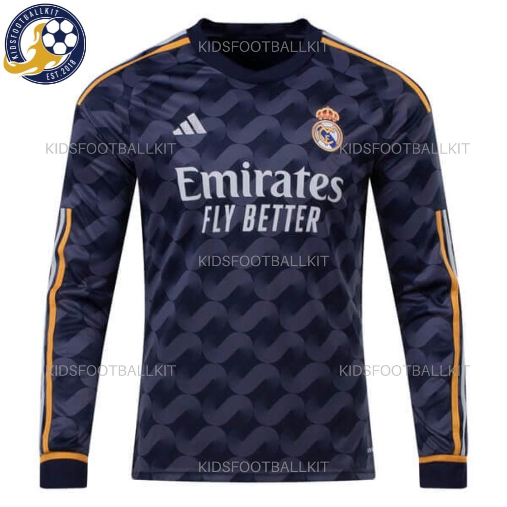 Real Madrid Third Men Football Shirt 2023/24 Long Sleeve - Front View