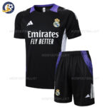 Real Madrid Black Purple Training Kids Football Kit 2024/25 (No Socks)