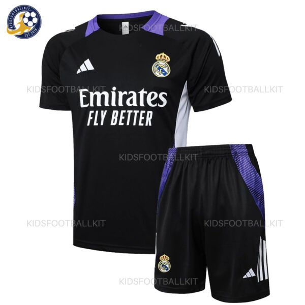 Real Madrid Black Purple Training Kids Kit 2024/25