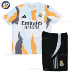 Real Madrid Pre-Match Kids Football Kit 2024/25 (No Socks)