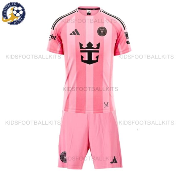 Inter Miami Home Kids Kit 2025/26 - Front View No Socks