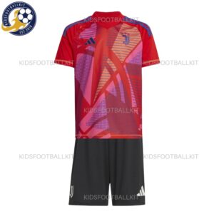 Front View of Juventus Goalkeeper Junior Football Kit 2024/25