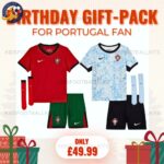 Portugal FC Birthday Gift Bundle – Home & Away Kits for Loyal Fans (With Socks)