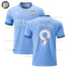 Manchester City Haaland 9 Framed Signature Football Shirt