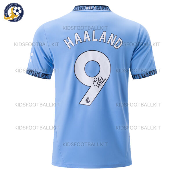 Manchester City Haaland 9 Framed Signature Football Shirt