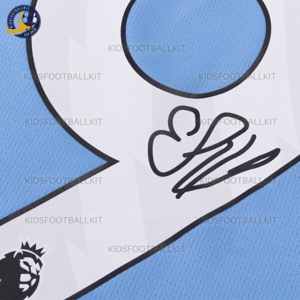 Manchester City Haaland 9 Framed Signature Football Shirt