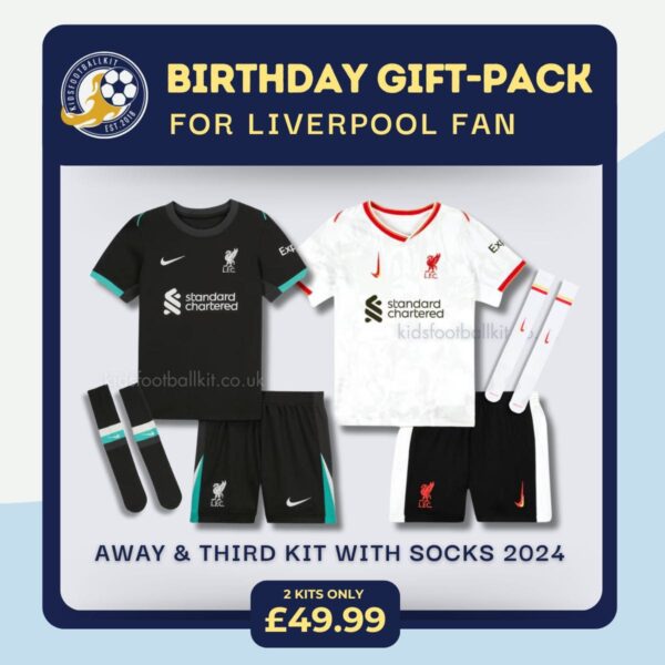 Liverpool FC Birthday Football Kit Gift Pack 24/25 - Front View