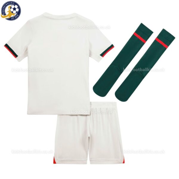Chelsea Away Kids Football Kit 25_26-back view with socks