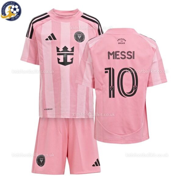 Inter Miami 25/26 Home Kids Football Kit MESSI 10 - Overview No Socks