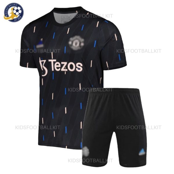 Manchester Utd BLack Pre-match Kid Kit