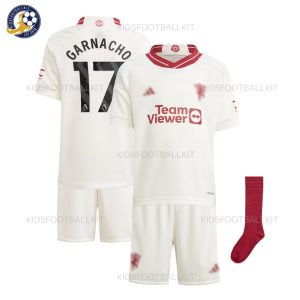Man Utd Third Kids Kit GARNACHO 17