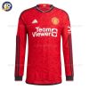 Manchester Utd Home Men Shirt Long Sleeve - Front View