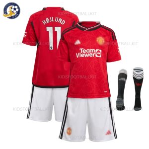 Manchester-united-Home-Kid-Kit-23-24-HOJLUND-11