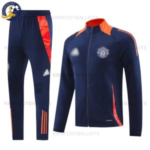 Manchester Utd Men Training Football Tracksuit 24/25 - Royal Blue - Front View
