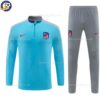 Atletico Madrid Men Training Football Tracksuit 24/25 - Light Blue - Front View
